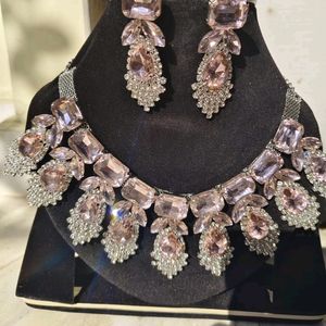 Diwali Offer Korean Glass Stone Necklace