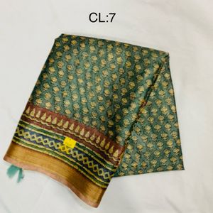 Printed Jute Cotton Jari