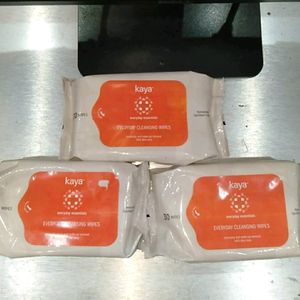 Kaya Facial Wipes - 3 Packs