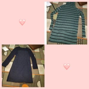 Combo Of 2 Korean High Quality Winter Dreses