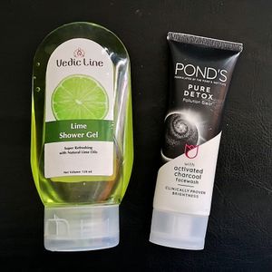 VedicLine Lime Shower Gel & POND'S Detox Face Wash