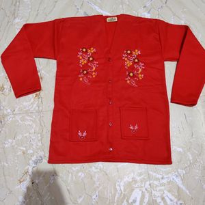 Red Sweater For Women Totally New.