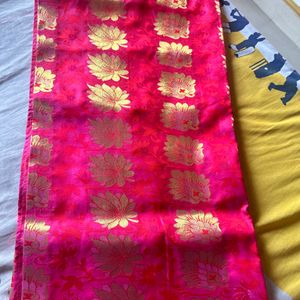 Pink Double Shade Saree