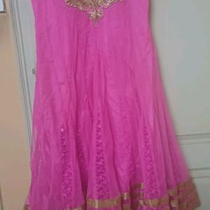 Ethnic Gown With Embroidery For Kids Girls