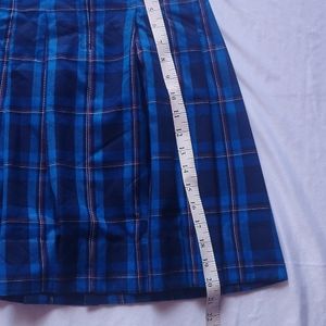 Blue Mini Check Skirt