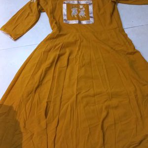 Haldi Anarkali Outfit In Plus Size