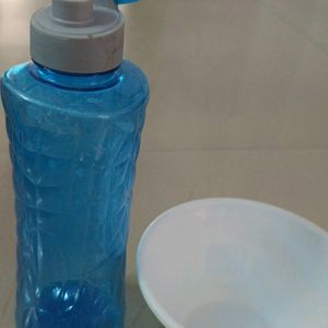 Water Bottle With Cornflakes Bowl