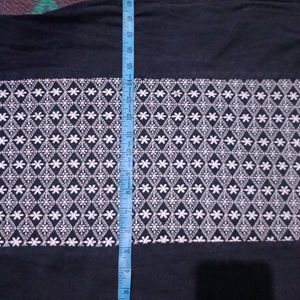 Brand New Thread Work Charcoal Black Kurta