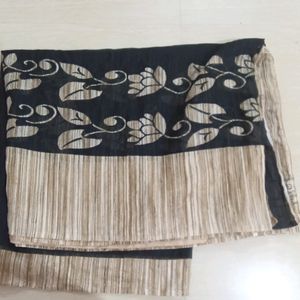 Black And Golden Saree