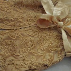 Golden color elegant frock for 8 -10 years Old Kid