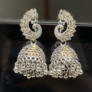 Peacock Jhumkas