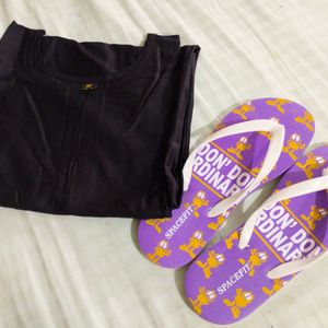 New Kurti+Free Hawai Flipflops Slippers