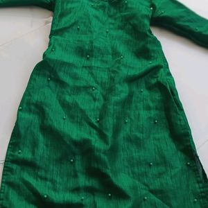 Green Kurti And Polaroid Pictures