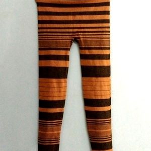 Brown Stripped Active Wear