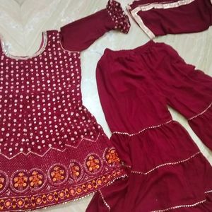 Sharara Kurti Dupatta Set