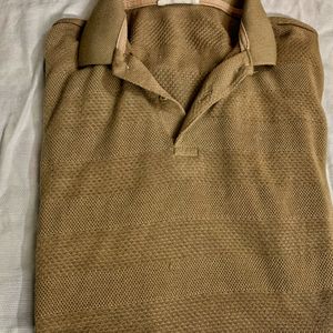 Brown Half Sleeve T Shirt For Men