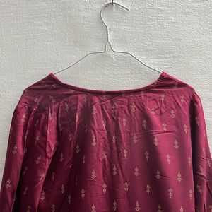 Maroon Dailywear Kurta