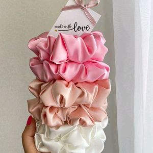 Satin Scrunchies 6 Pcs