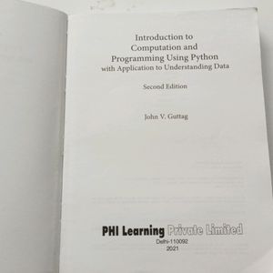 Introduction To Computation And Programming Using