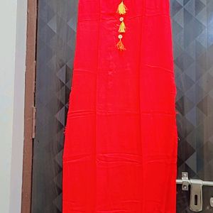 🔴🥳 Aligent Red Colour Kurta For Casual Use