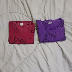 T-shirts Set For Twinning