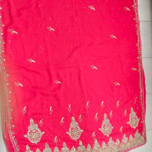 So Nice Pink Colour Saree