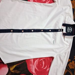 Casual White Shirt L Size