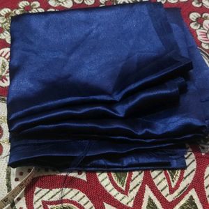 2 MITER NAVY BLUE SATIN FABRIC