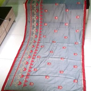 Price Drop Cotton Embroidery Saree