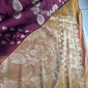 Brown Color Silk Saree