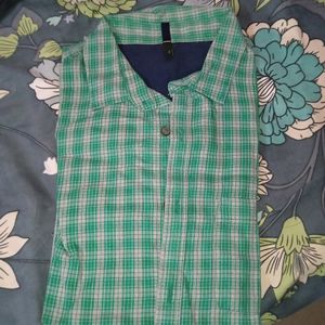 Stile Benetton Green Shirt Size Slim