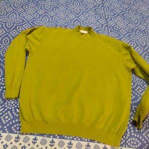 Men Or Women Vibrant Neon Green Imported Sweater