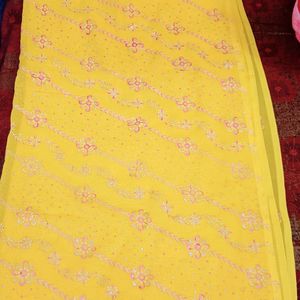 ❤️Pink Flowers Women Saree❤️