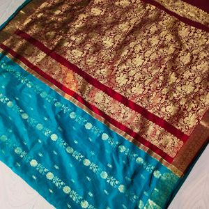 Multi Colour Pure Gadwal Saree