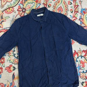 Max Navy Blue Full Shirt For Men