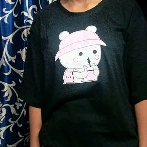 Oversized Black Tshirt For Women