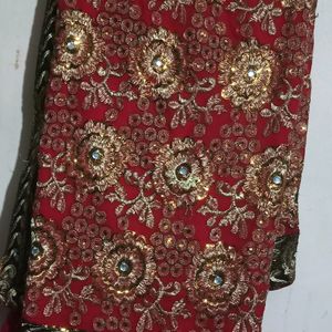 Heavy work wedding saree for Bride