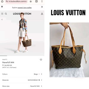 Louis Vuitton neverfull monogram tote bag