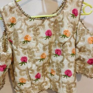 Golden Embroidered Blouse