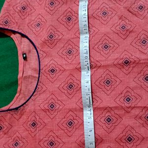 Coral Pink Kurta For Women ✅