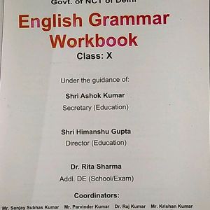 English Grammar Work Book Class 10