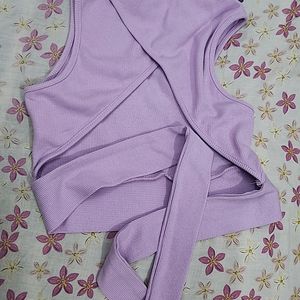 Urbanic Lavender Backless Top