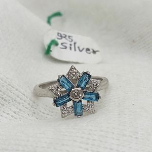 Blue Diamond Ring