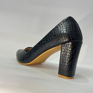 Black Block Heels Size Available