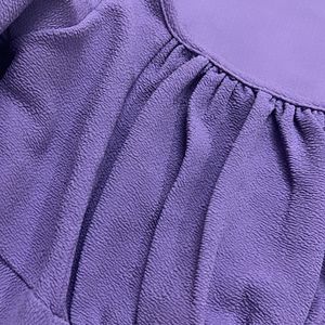 Lavender Ruched Crop Top