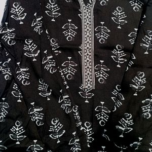 Black Printed Kurta 🖤🛍️