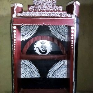 WOODEN SINGHASAN HANDMADE