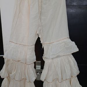 Beautiful Off White Sharara Set