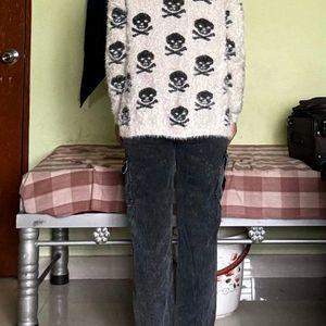 Off White Furr Cardigan