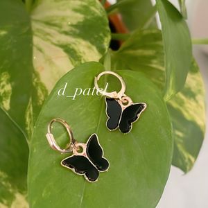 Black Butterfly Earrings.